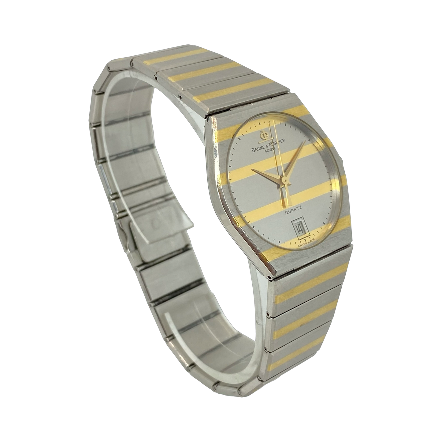 Baume & Mercier Classique Monte Carlo "Zebra" Quartz Gold/Silver Tone Stainless Steel 5123.038