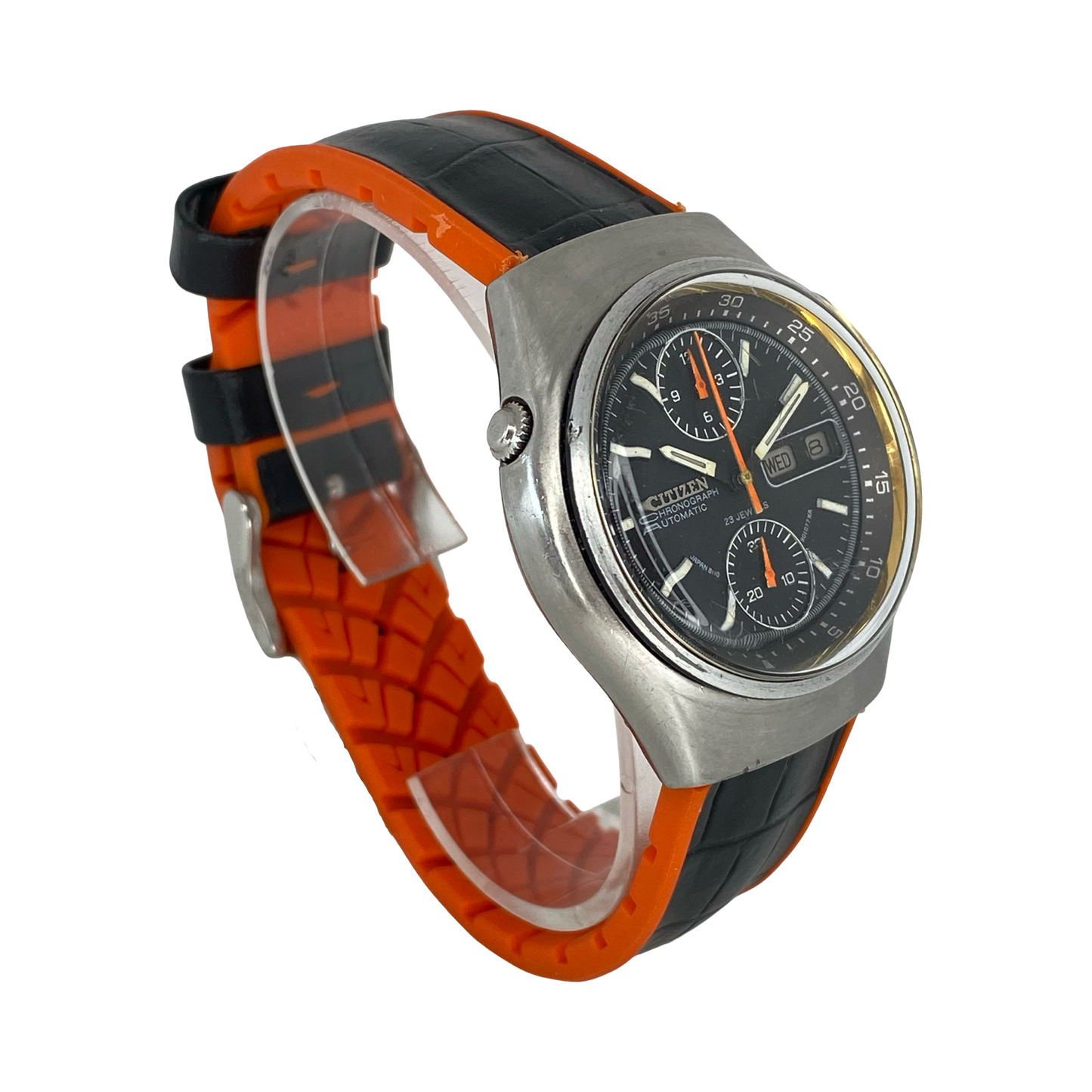 Citizen Automatic Flyback Chronograph "Spider" Day Date 67-9119 C.1977