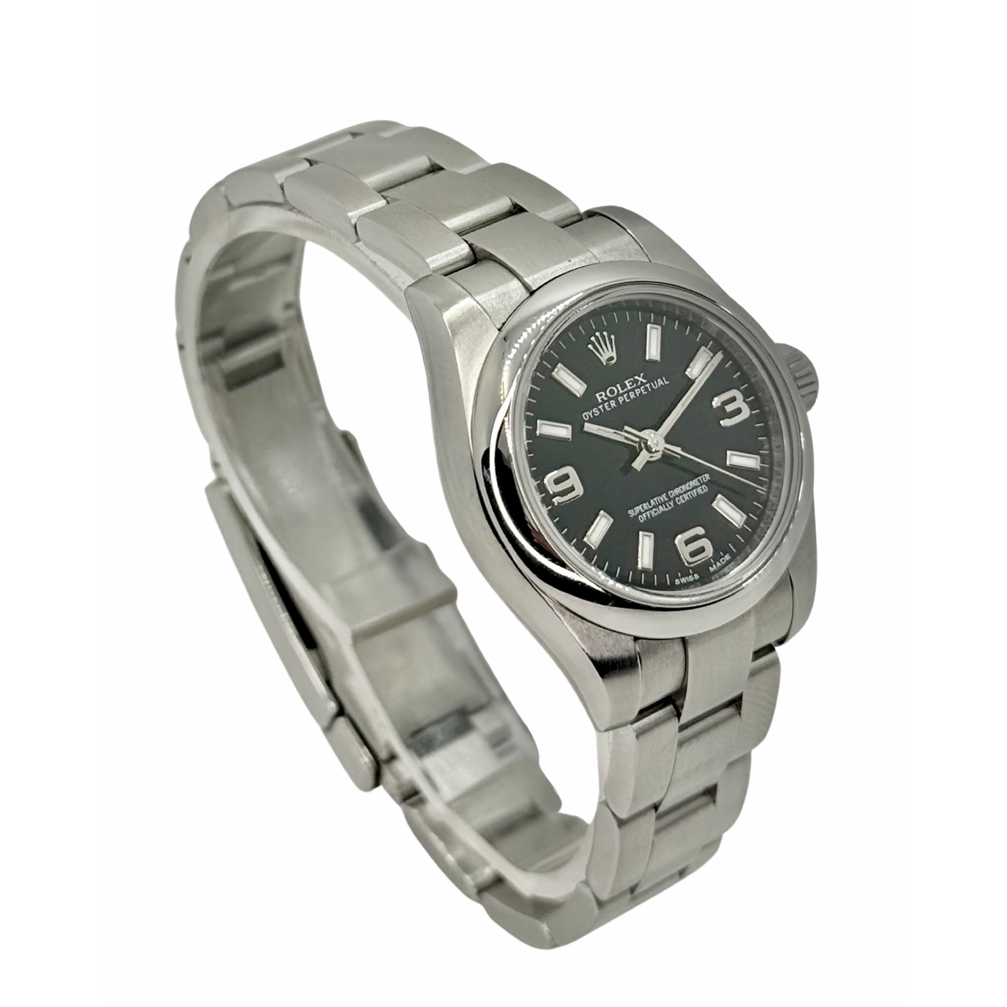 Rolex Oyster Perpetual 26mm Black Dial No Date 176200