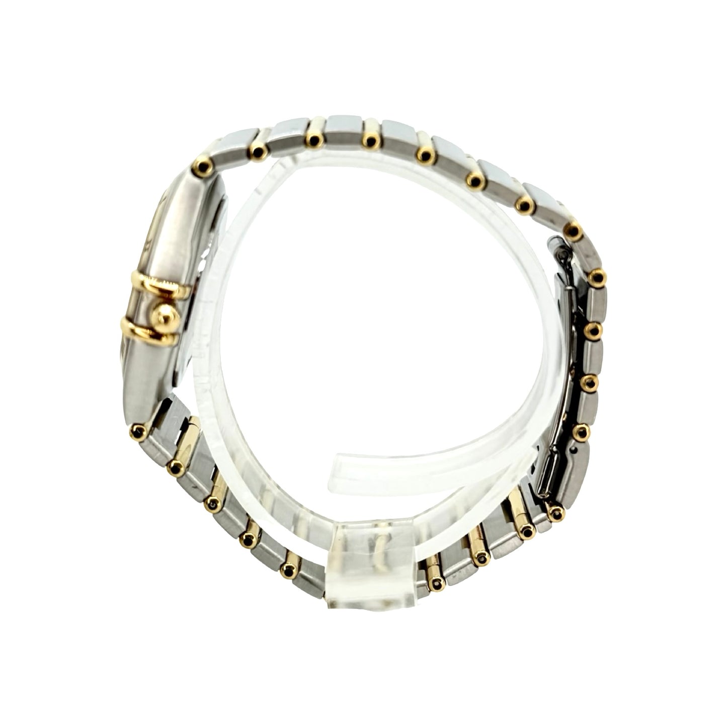 Omega Constellation 18K Gold and Steel 27.5mm Quartz Champagne Guilloché Dial Ref 1282.10.00