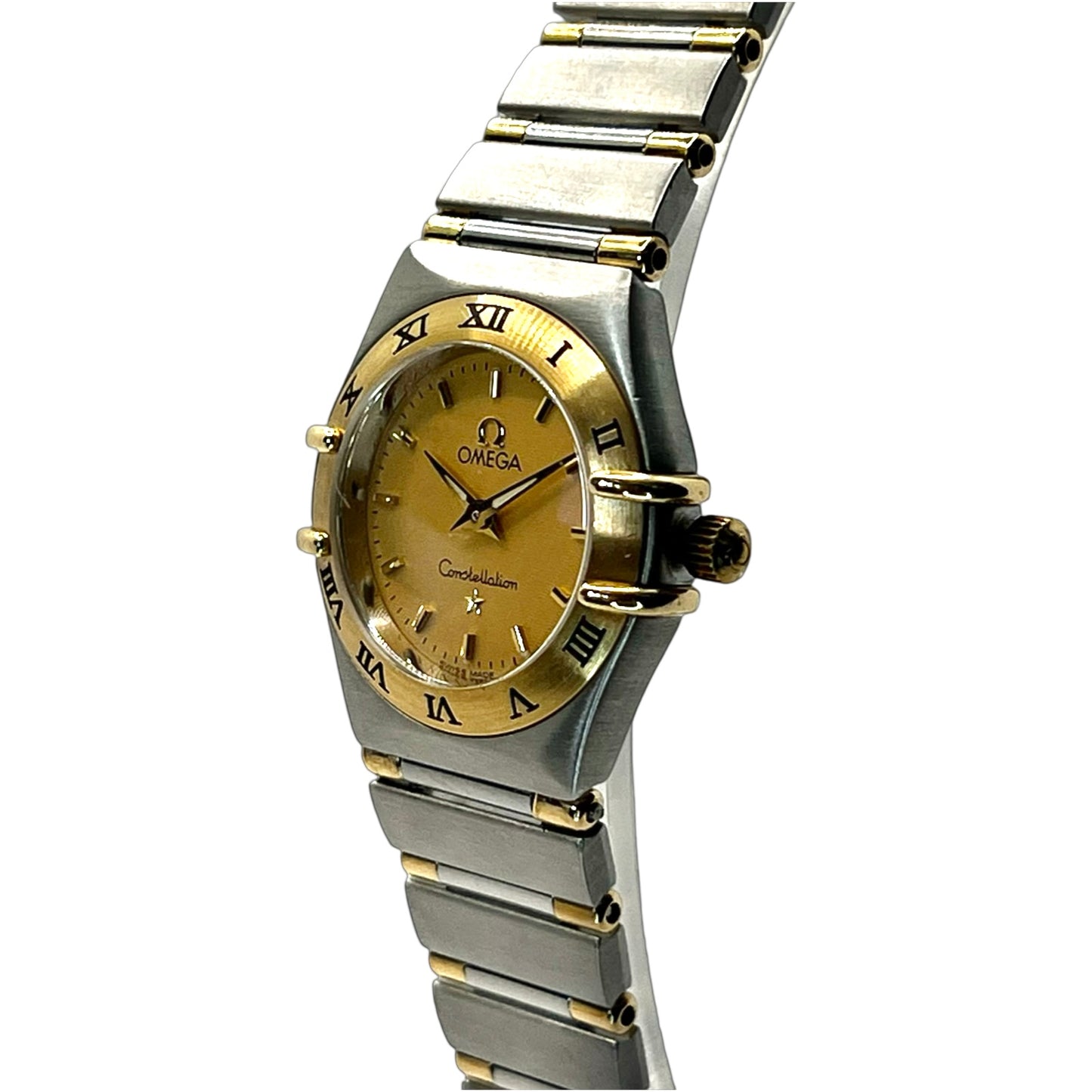 Omega Constellation 22.5 mm 18K Gold Half Bar and Stainless Steel Champagne Dial 1362.10.00