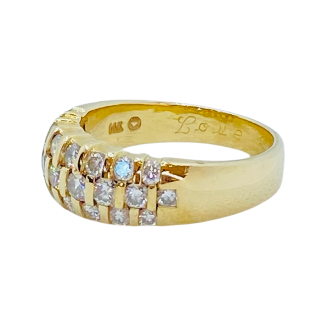 Estate Jewelry Womens 14K Yellow Gold Diamond Ring