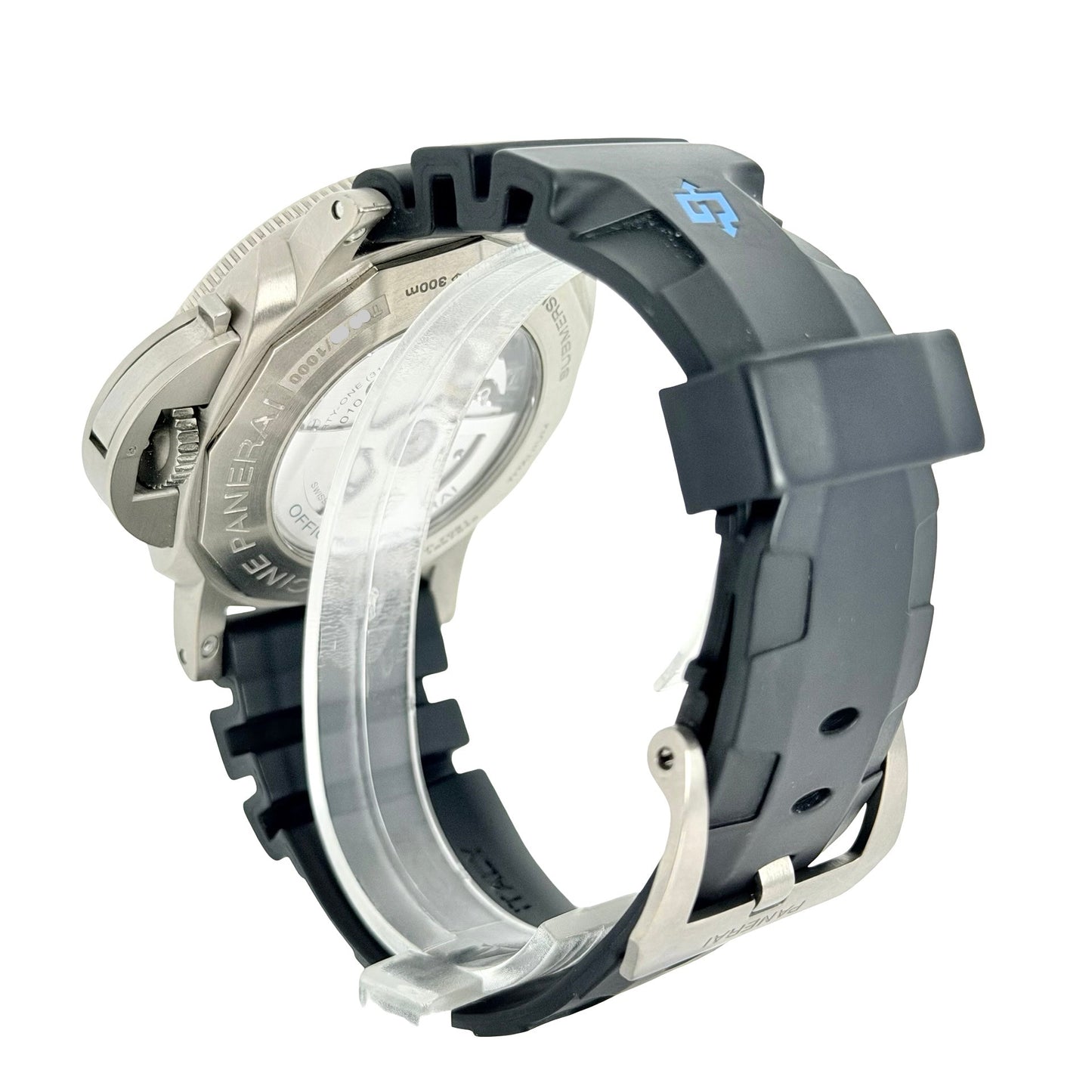 Panerai Luminor Submersible 1950 3 Day Automatic Black Dial Titanium Black Strap OP7091