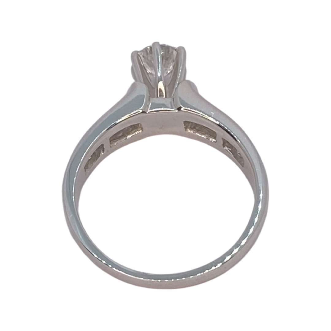 14K White Gold Diamond Ring