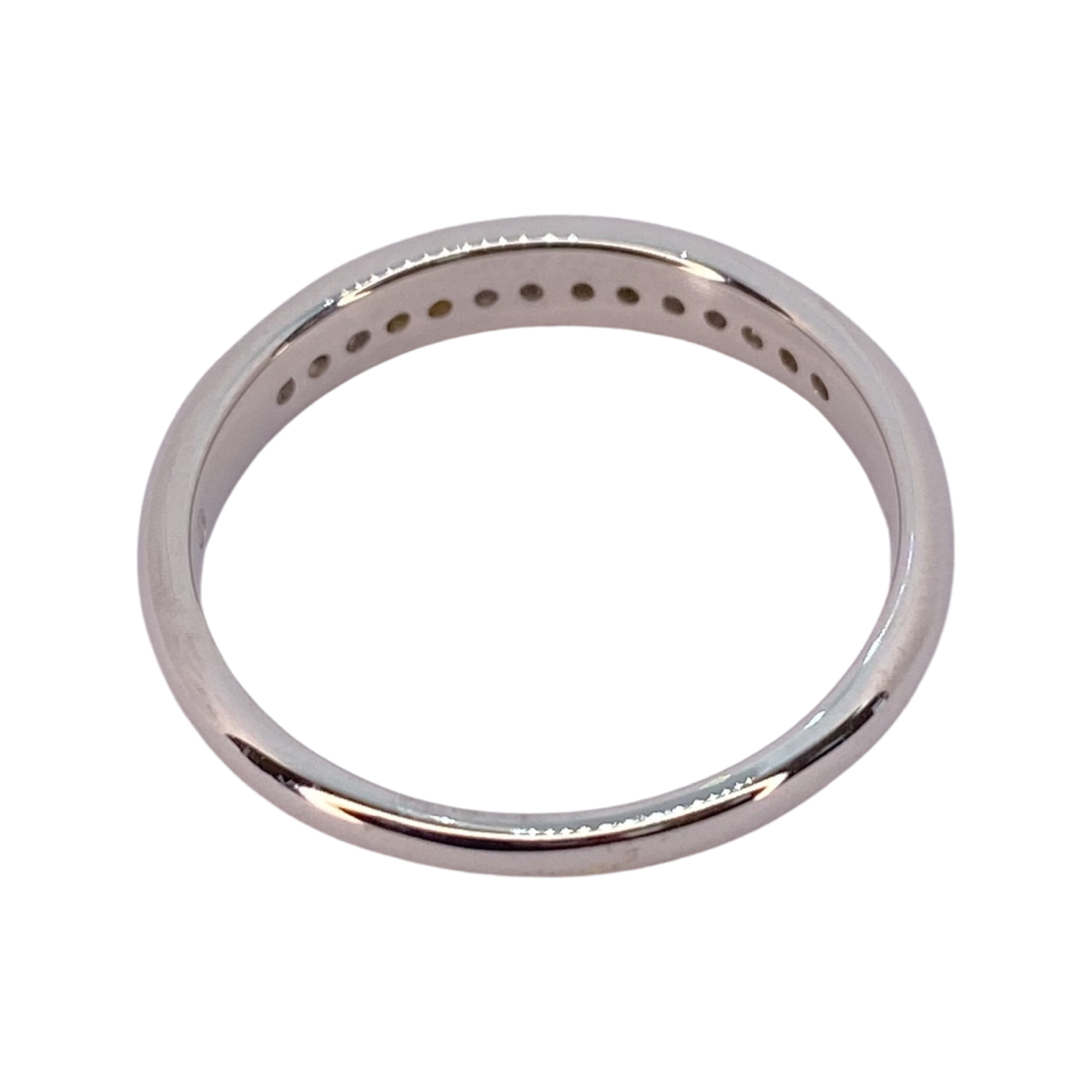 14K White Gold Diamond Band Ring