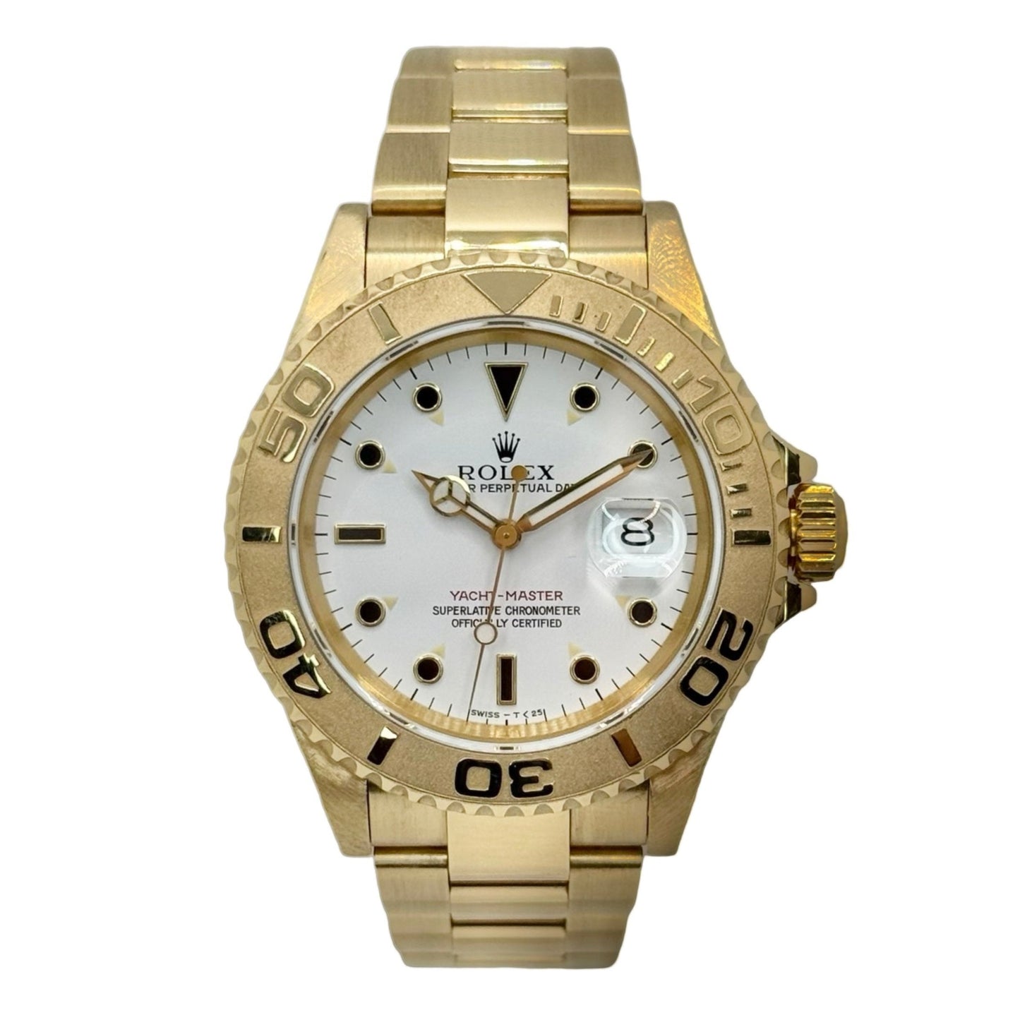 Rolex Yacht-Master 40mm 18K Yellow Gold White Dial 16628