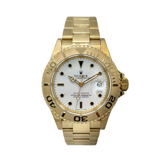 Rolex Yacht-Master 40mm 18K Yellow Gold White Dial 16628