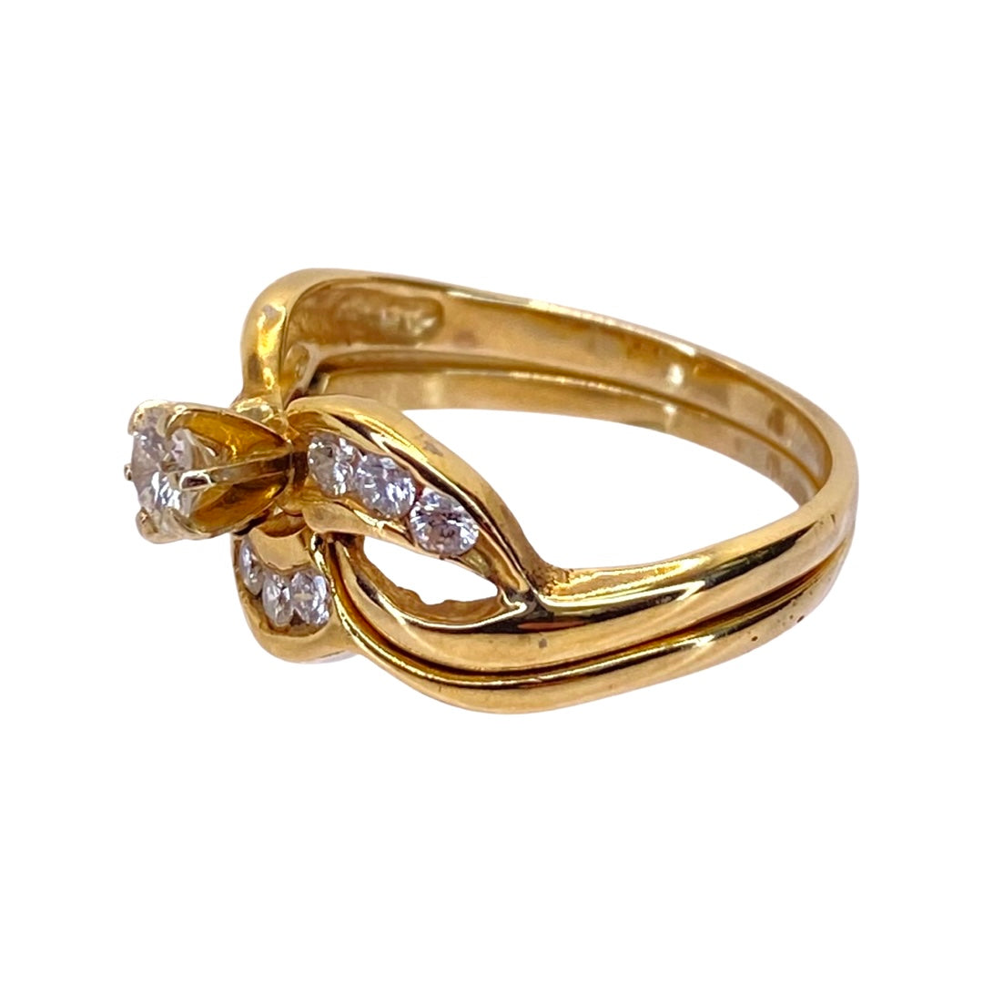 14K Yellow Gold Ring Set