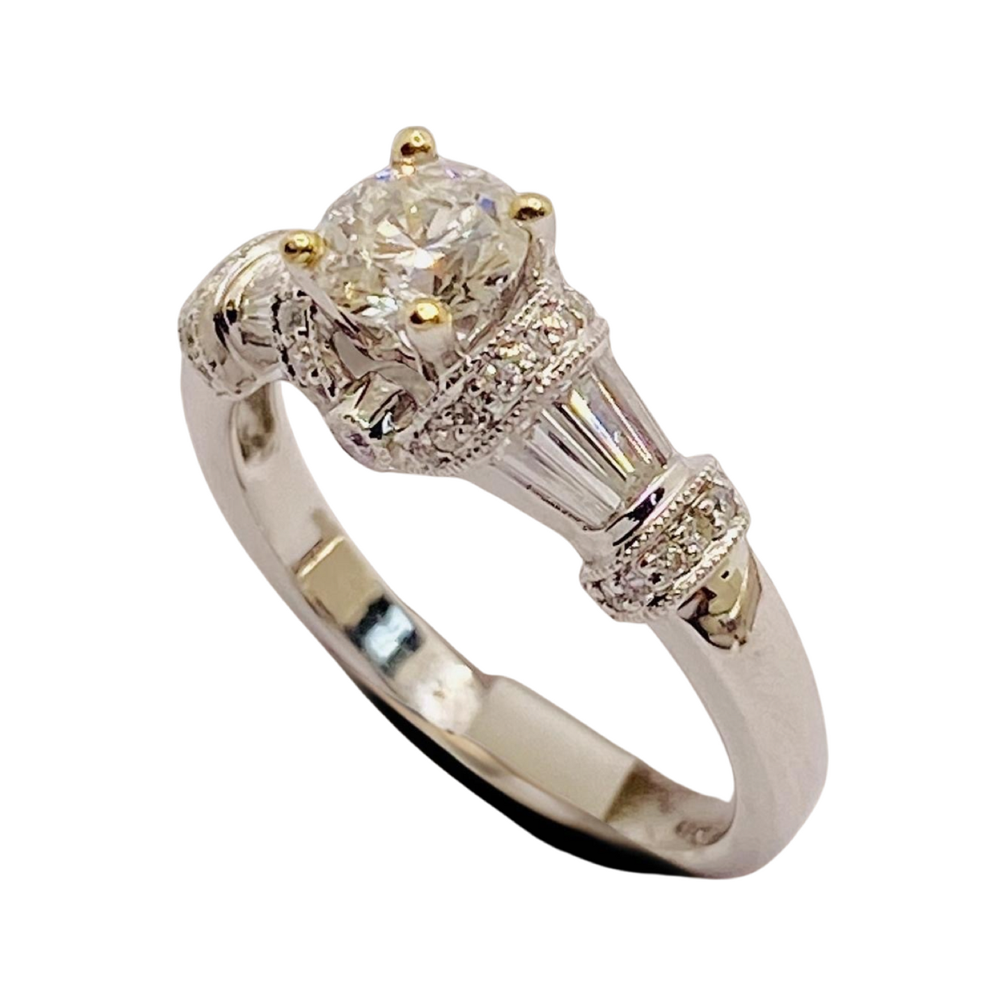 18K White and Yellow Gold Ring