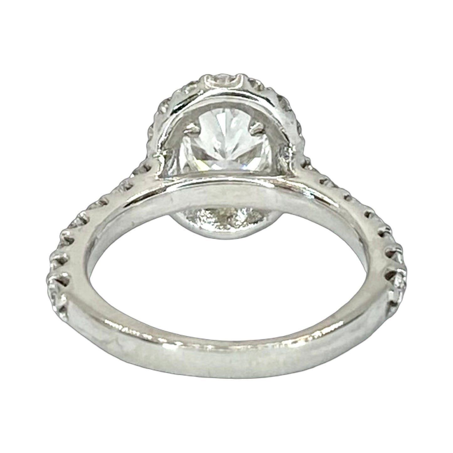 Platinum Oval Diamond Engagement Ring