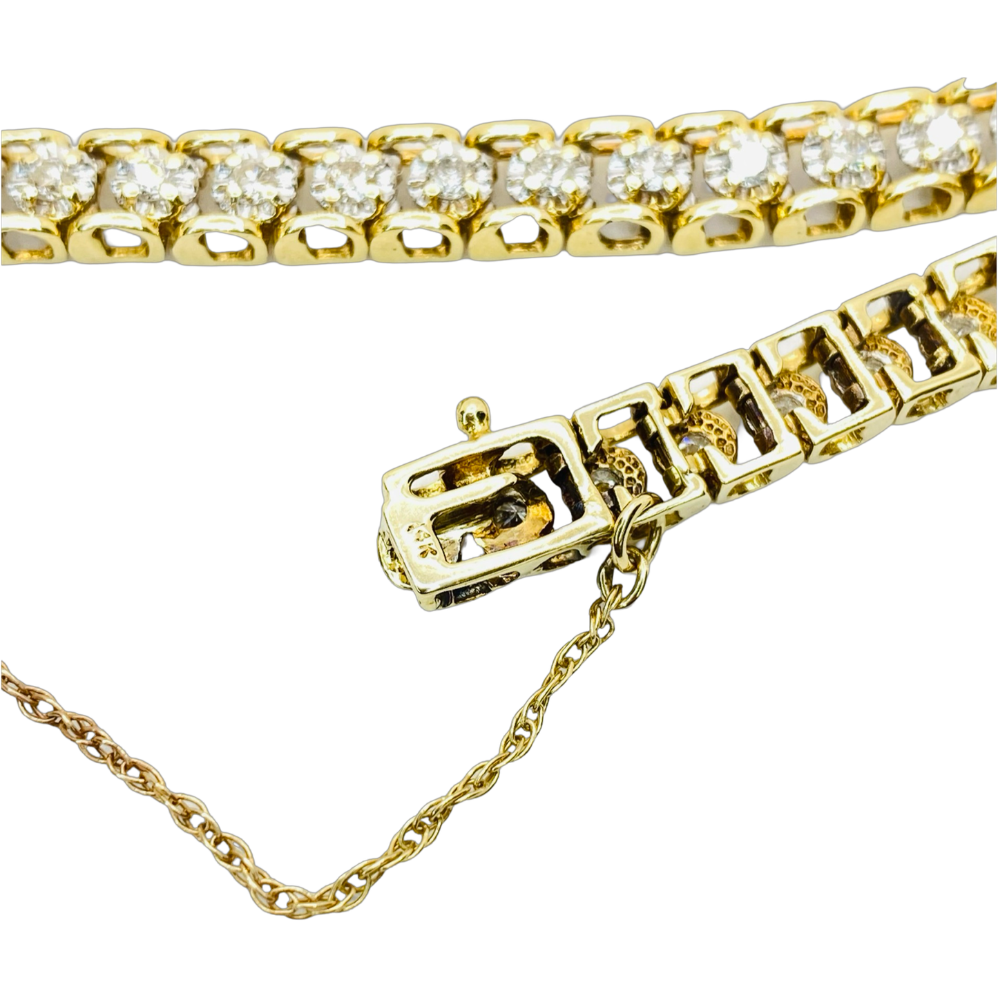 Estate Jewelry 14K Gold Tennis Bracelet 2.75 Carats Round Diamonds