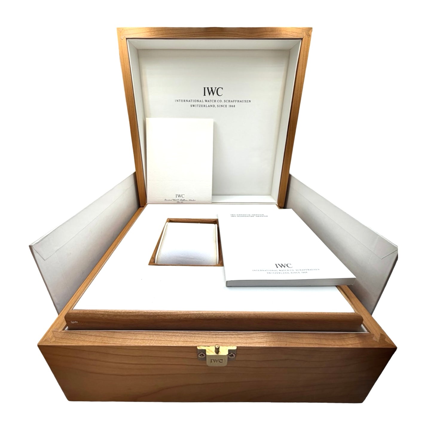 IWC Schaffhausen 18K Rose Gold Portugieser 7 Day Power Reserve Silver Dial Black Leather Strap IW500113