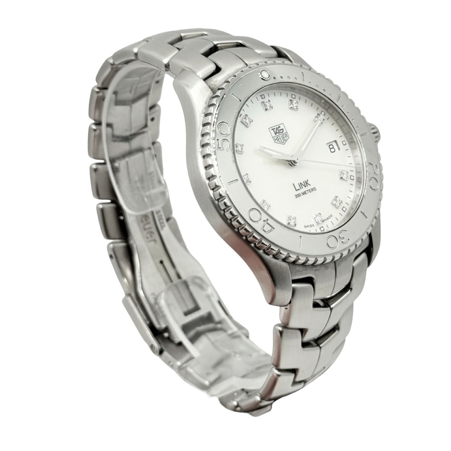 TAG Heuer Link Series Quartz Diamond Mother-of-Pearl Dial Stainless Steel Bracelet WJ1114.BA0575