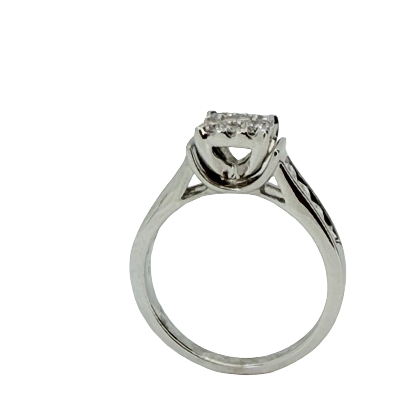 14K White Gold Diamond Pavé Ring 1.00 G,VS2