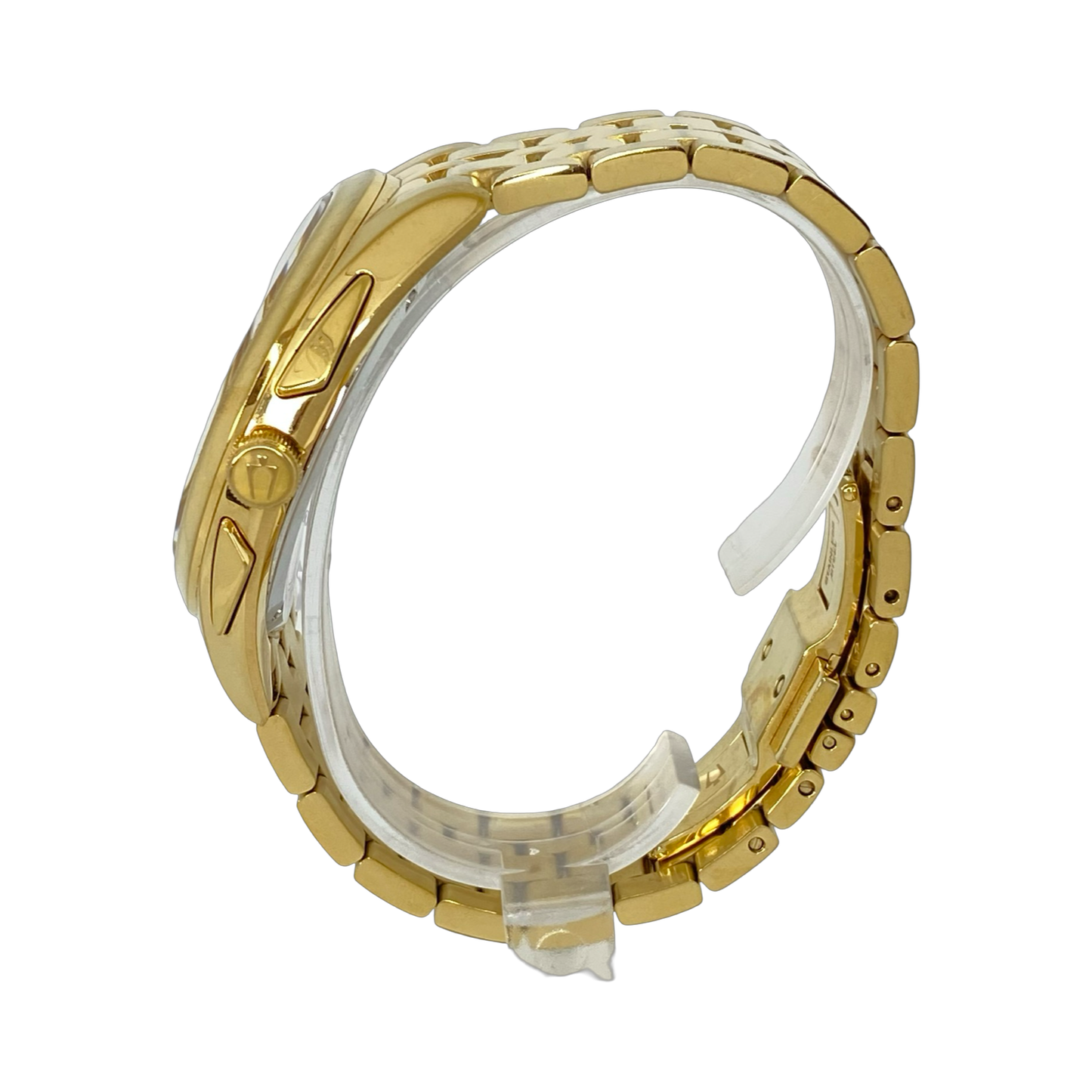 Bulova Curv Quartz Chronograph Gold Tone  45mm 97A125 Pre-Owned