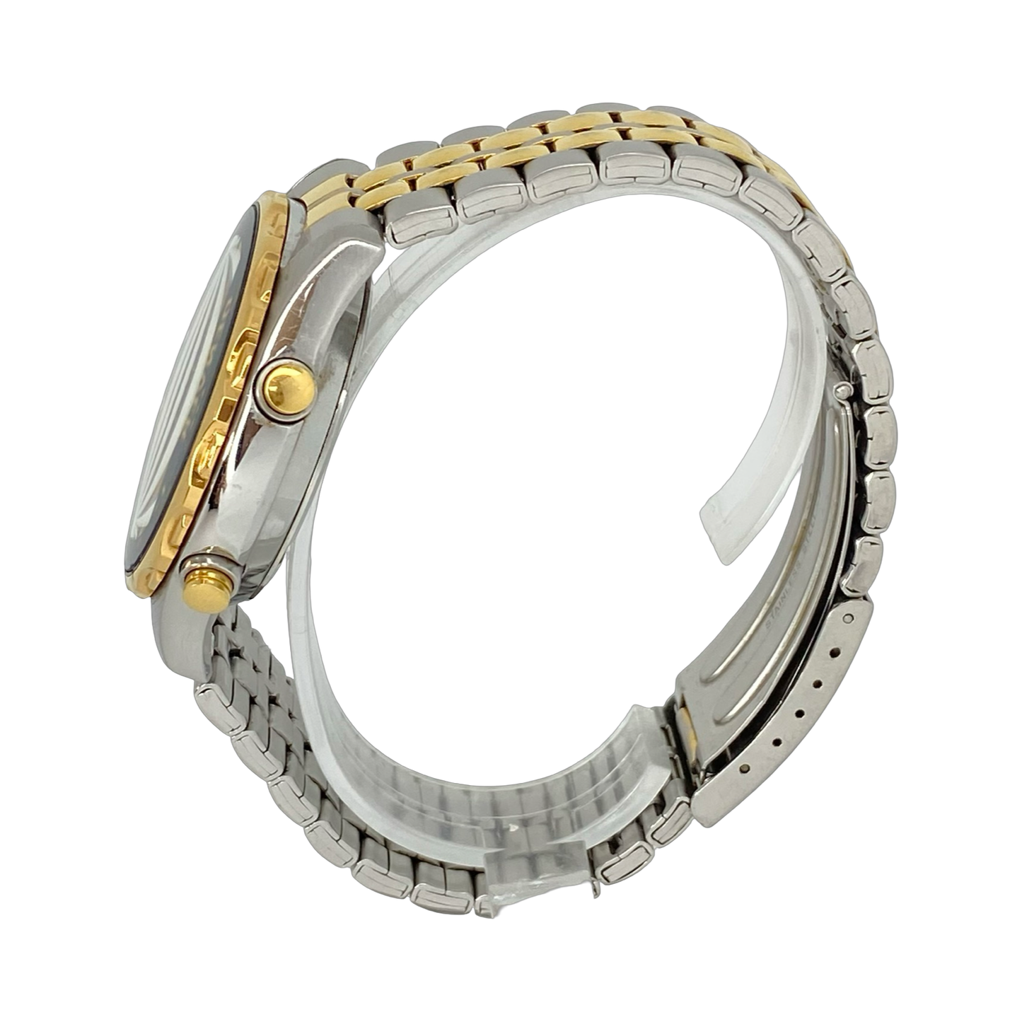 Seiko World Time Pilot Chronograph Ana/Digi Gold/ Steel H021-7001 Pre-Owned C.2004