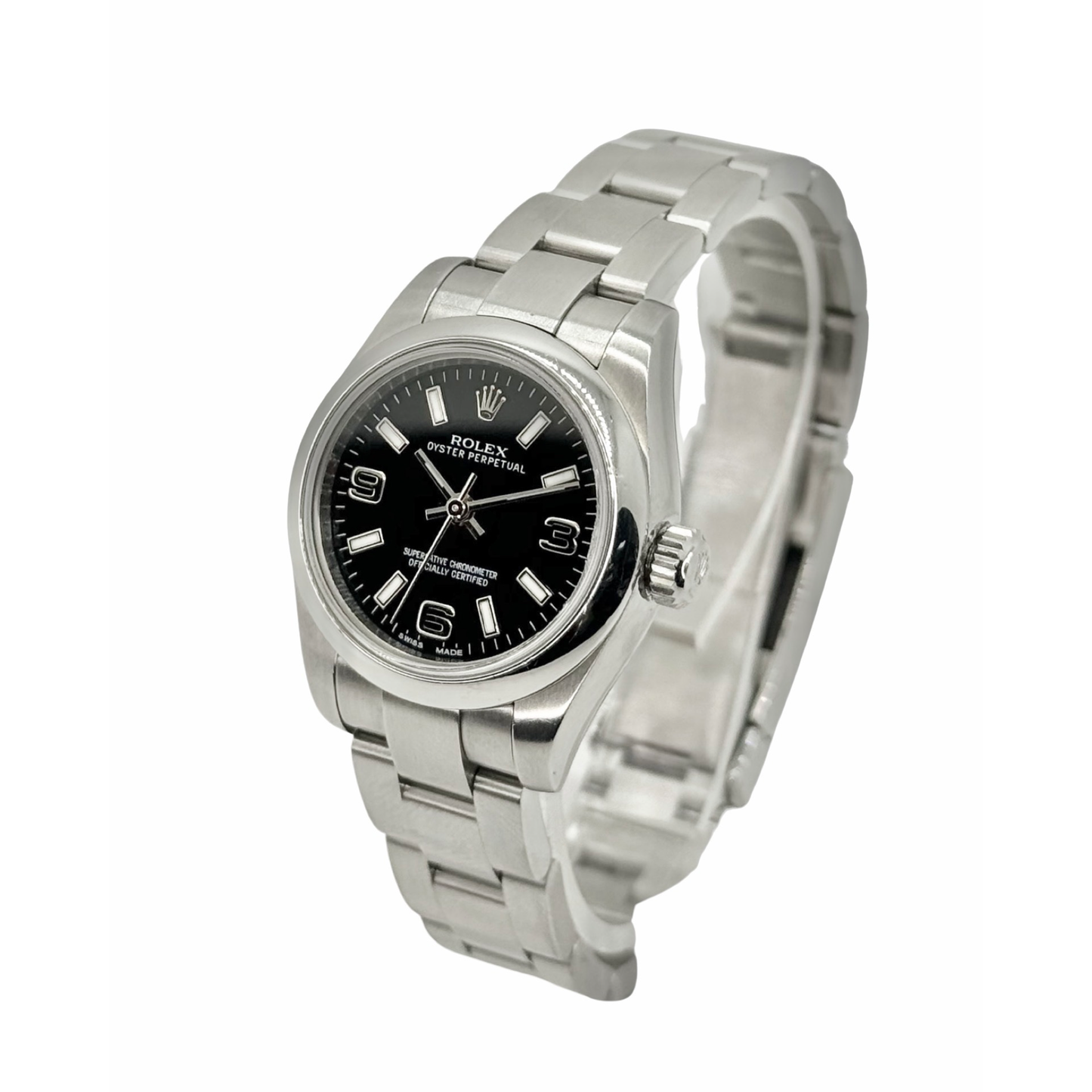 Rolex Oyster Perpetual 26mm Black Dial No Date 176200