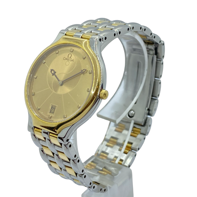 Omega De Ville Symbol 18K Gold and Stainless Steel Champagne Dial 196.0316