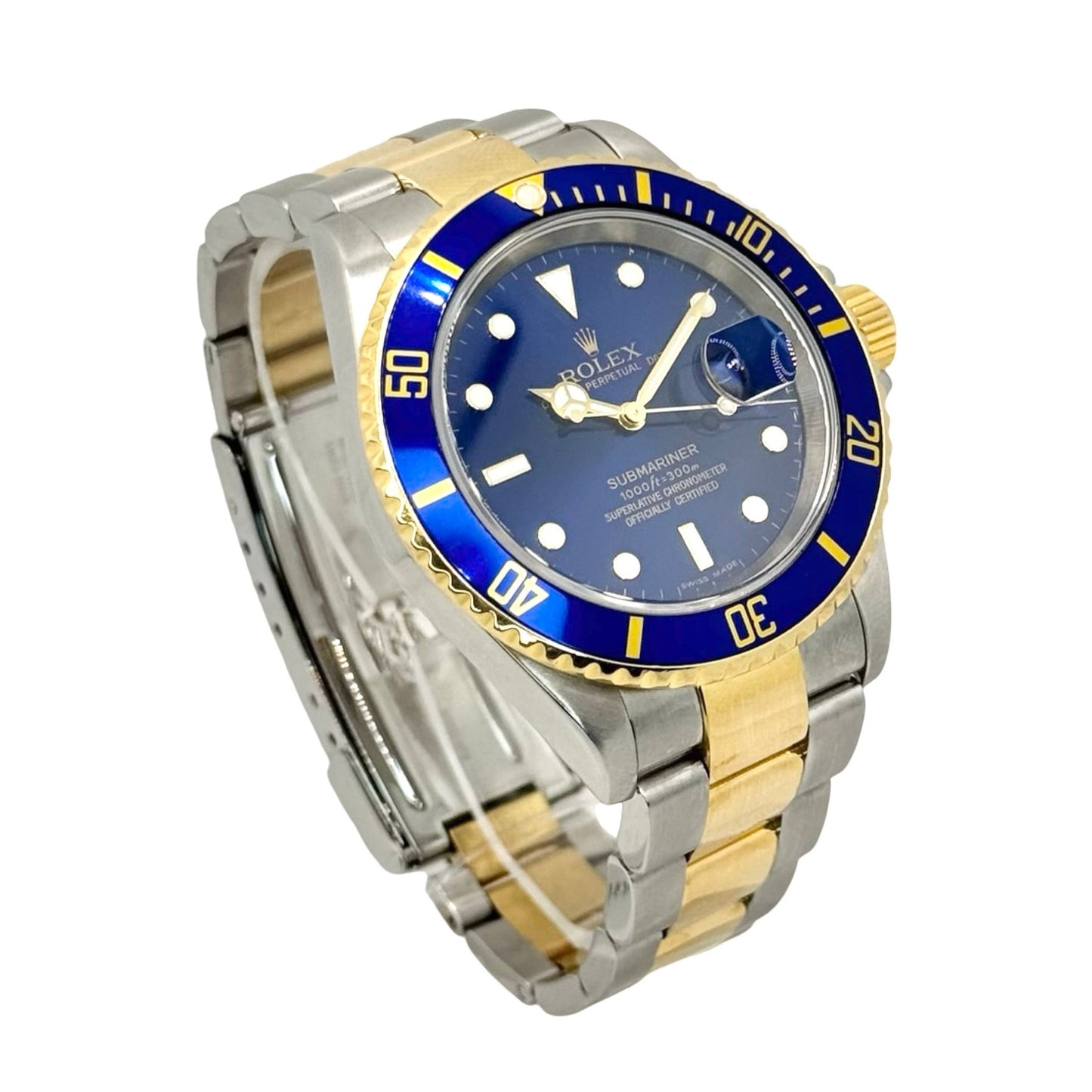 Rolex Submariner Date Blue Dial 18K Yellow Gold and Stainless Steel 16613 C.2005/06