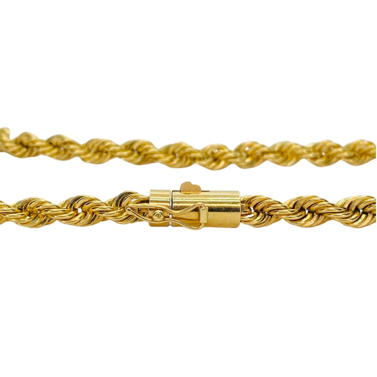14K Yellow Gold 20" Rope Chain