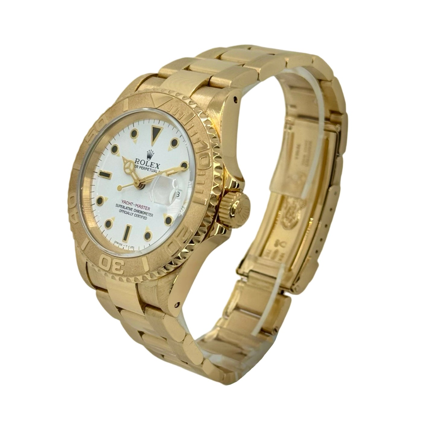 Rolex Yacht-Master 40mm 18K Yellow Gold White Dial 16628