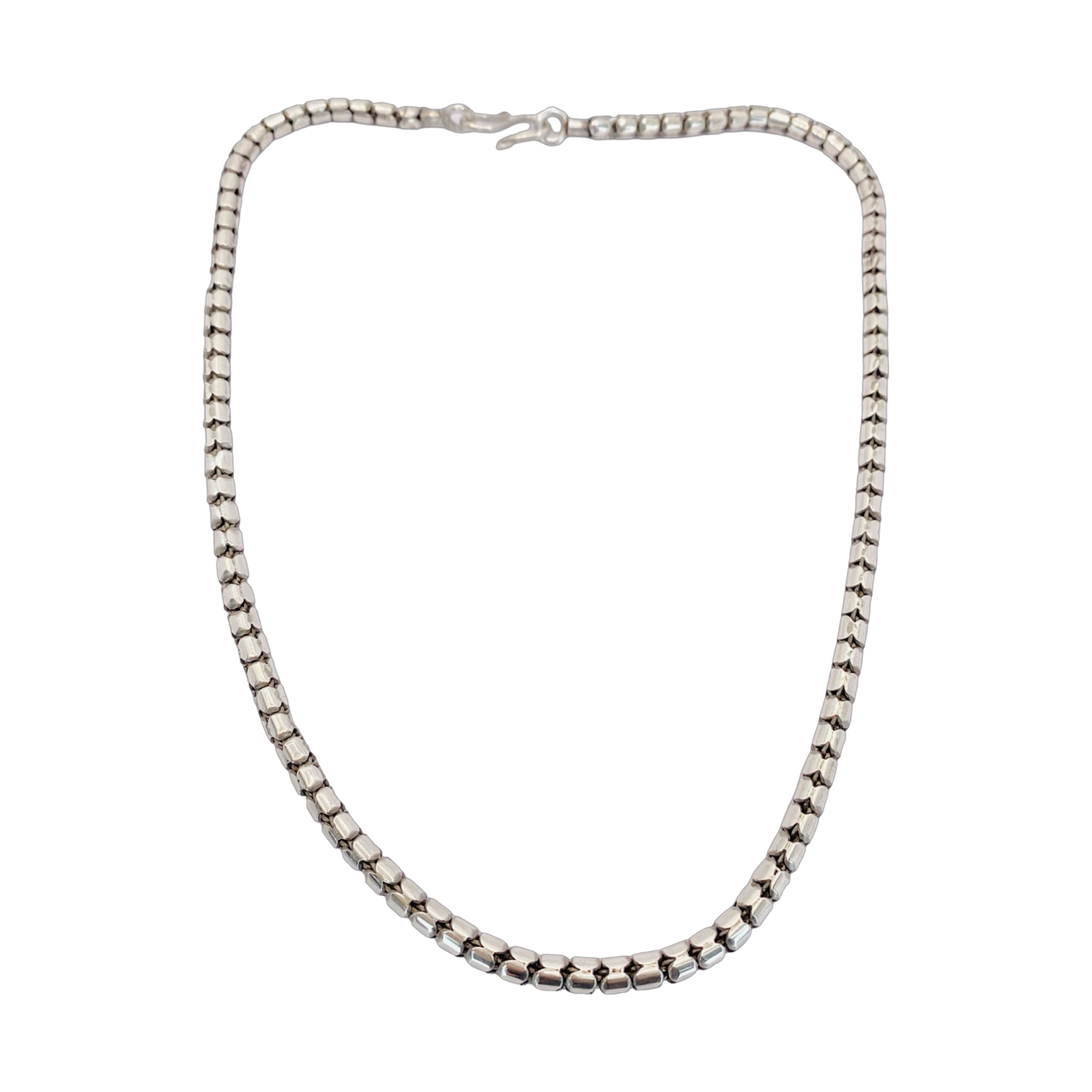 Estate Jewelry 925 Silver Fancy Link Chain 18.5"