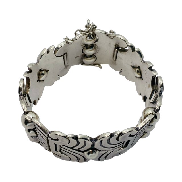 Estate Jewelry Taxco 940 Silver Bracelet