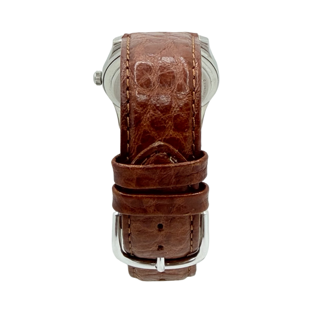 Longines Automatic Calatrava Silver Dial  Brown Leather Strap 2554