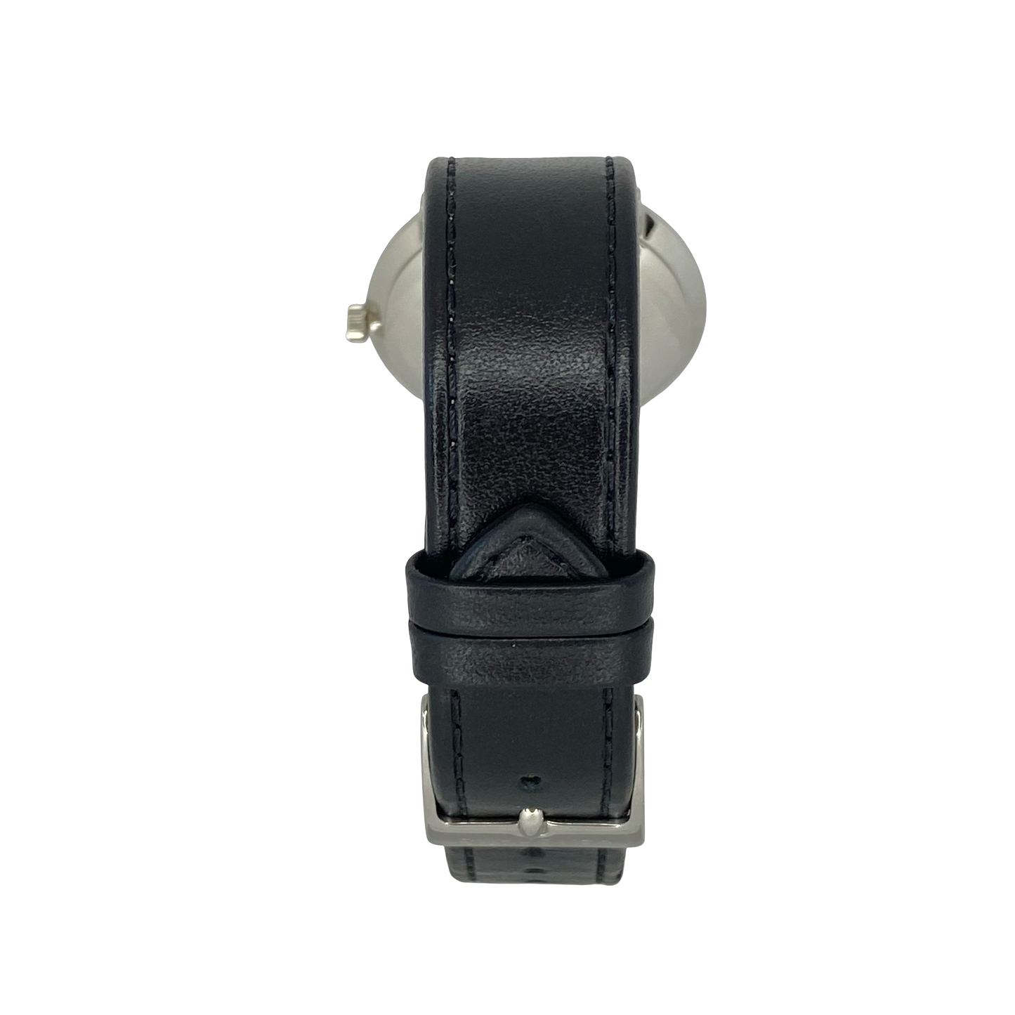 Junghans  Max Bill Automatic Date 34mm Silver Dial Black Leather 24/4107.02