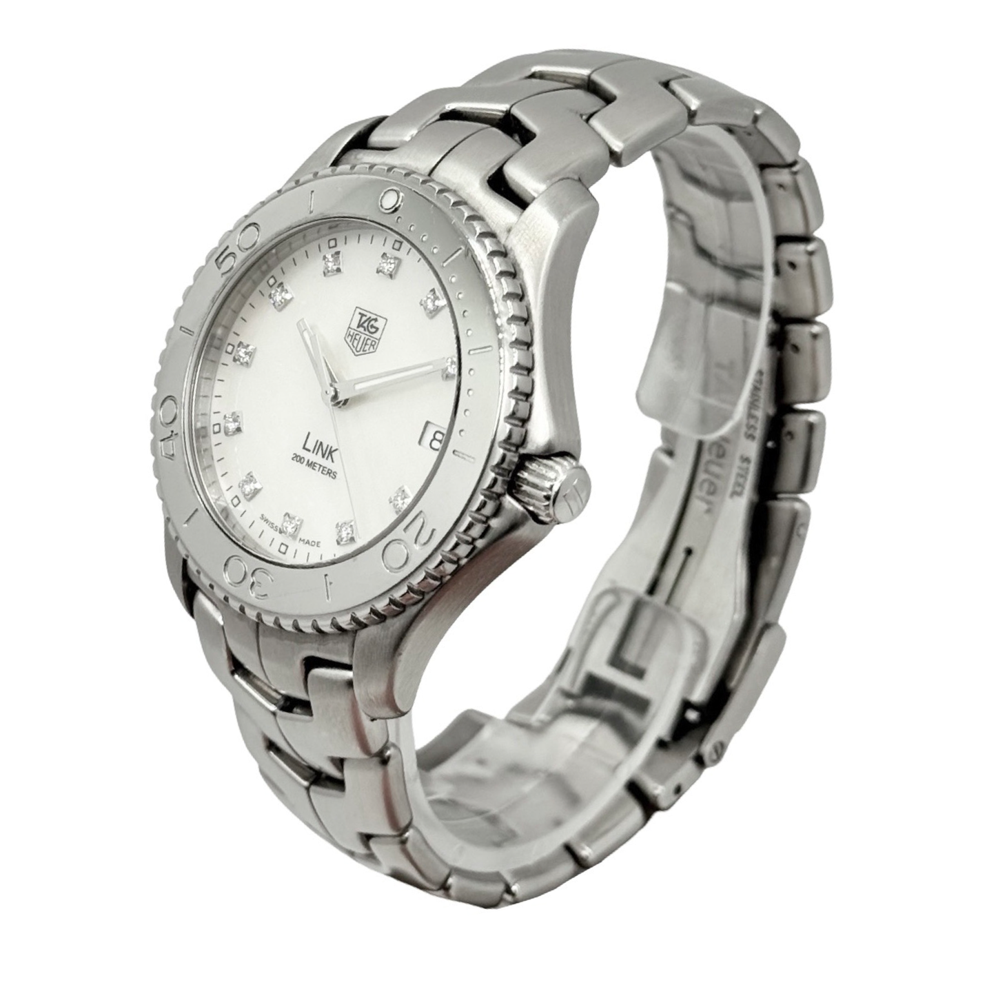 TAG Heuer Link Series Quartz Diamond Mother-of-Pearl Dial Stainless Steel Bracelet WJ1114.BA0575