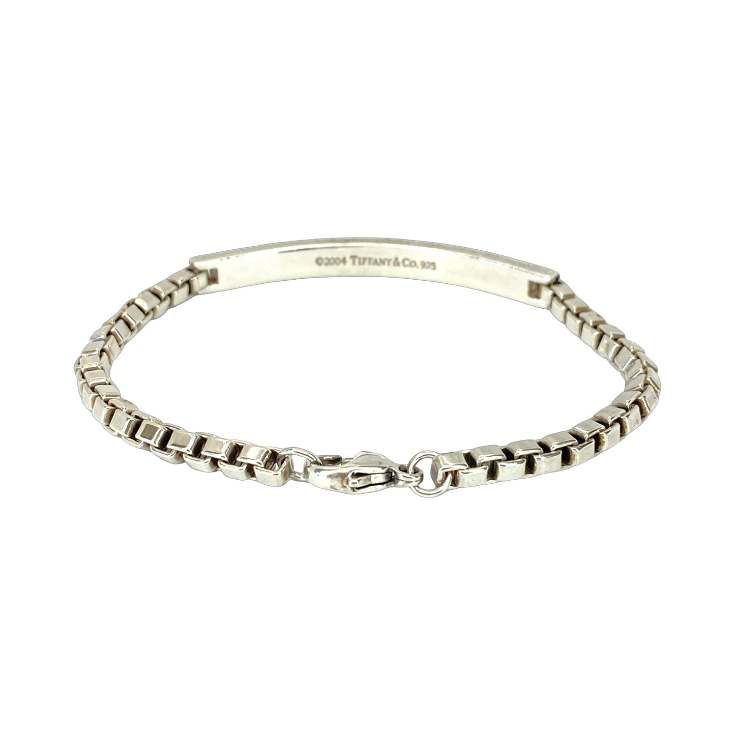 Estate Jewelry Tiffany & Co 925 Silver Venetian Link ID Bracelet