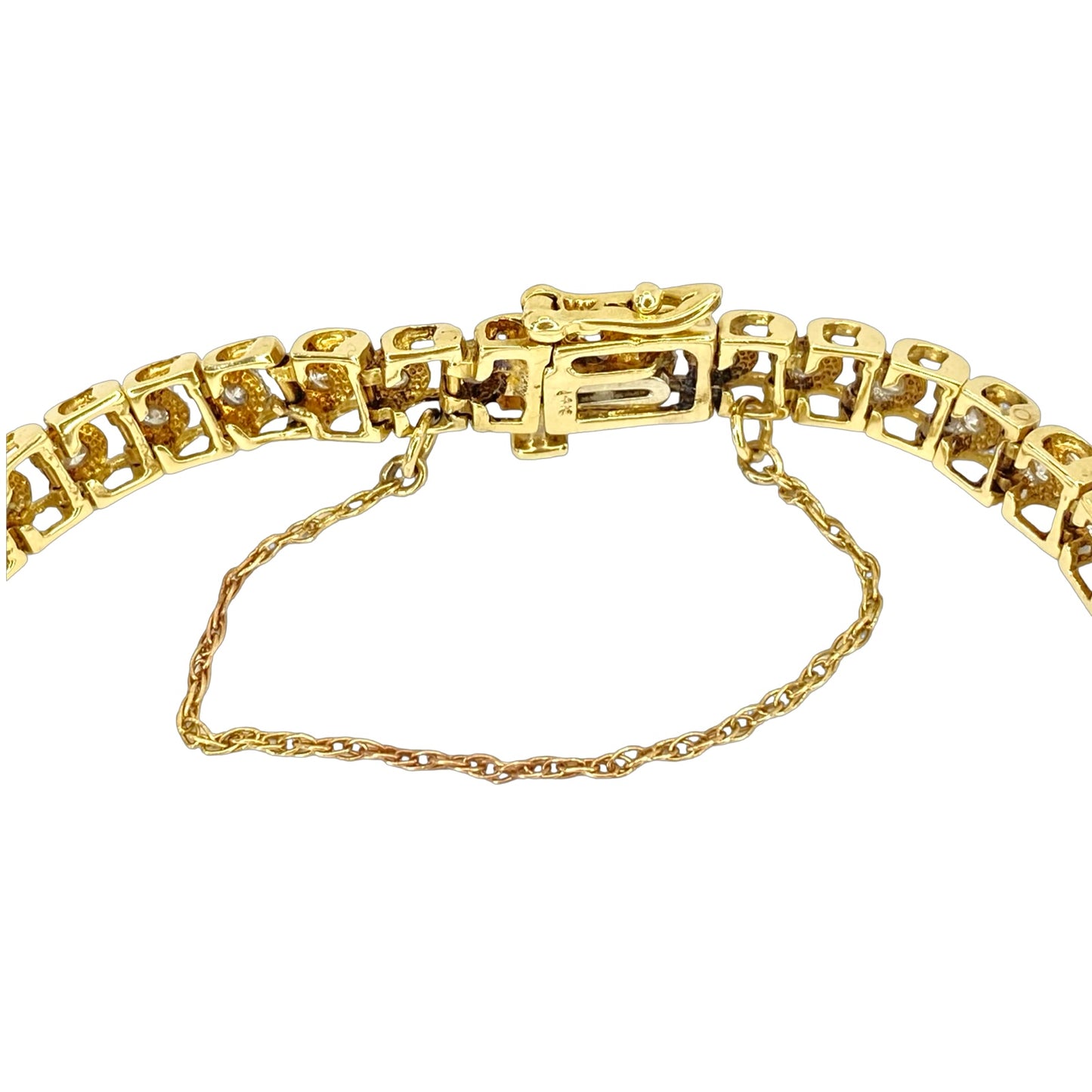 Estate Jewelry 14K Gold Tennis Bracelet 2.75 Carats Round Diamonds