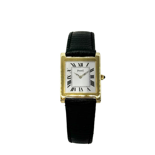 Piaget 18K Yellow Gold Tank Manual Wind Watch 9152