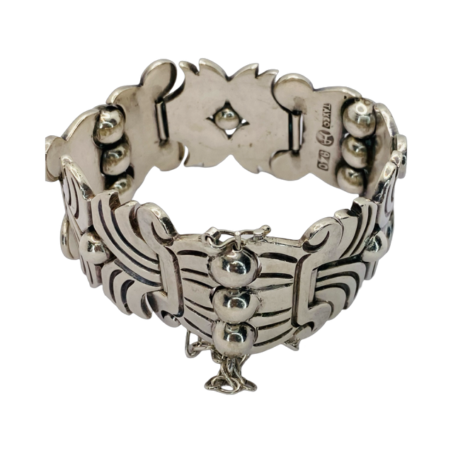 Estate Jewelry Taxco 940 Silver Bracelet