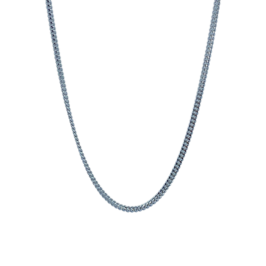 Silver Miami Cuban Chain 24"