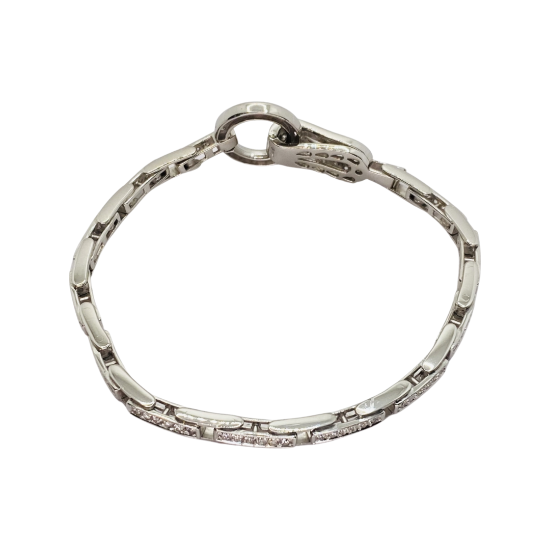 Estate Jewelry 14K White Gold Diamond Bracelet