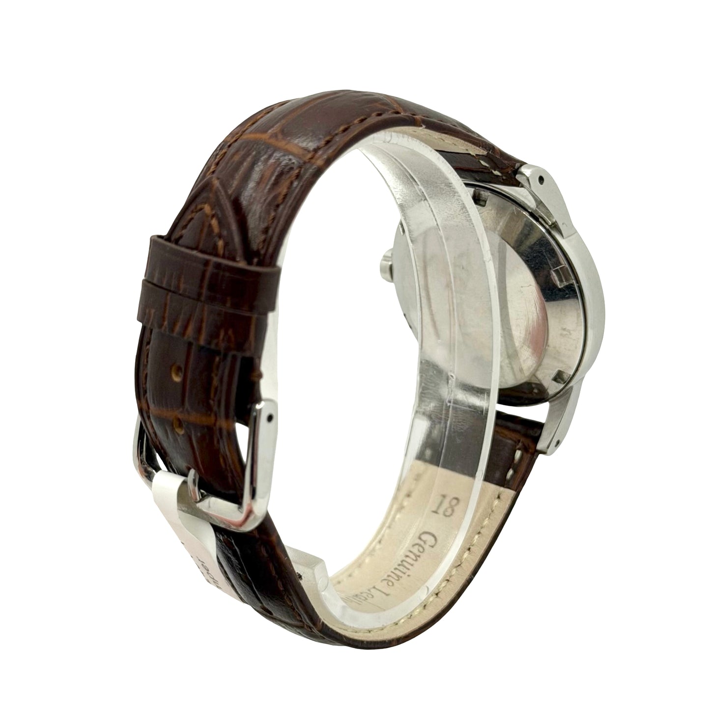 Omega Bumper Silver Dial Black Leather Strap Ref.2491-1