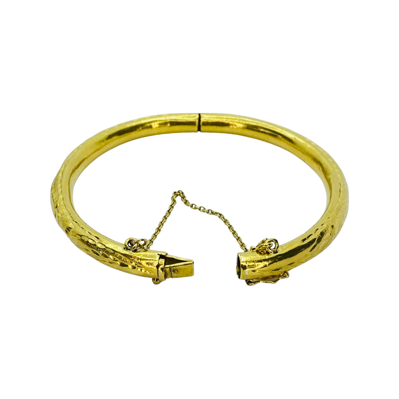 Estate Jewelry 24K Yellow Gold Bangle