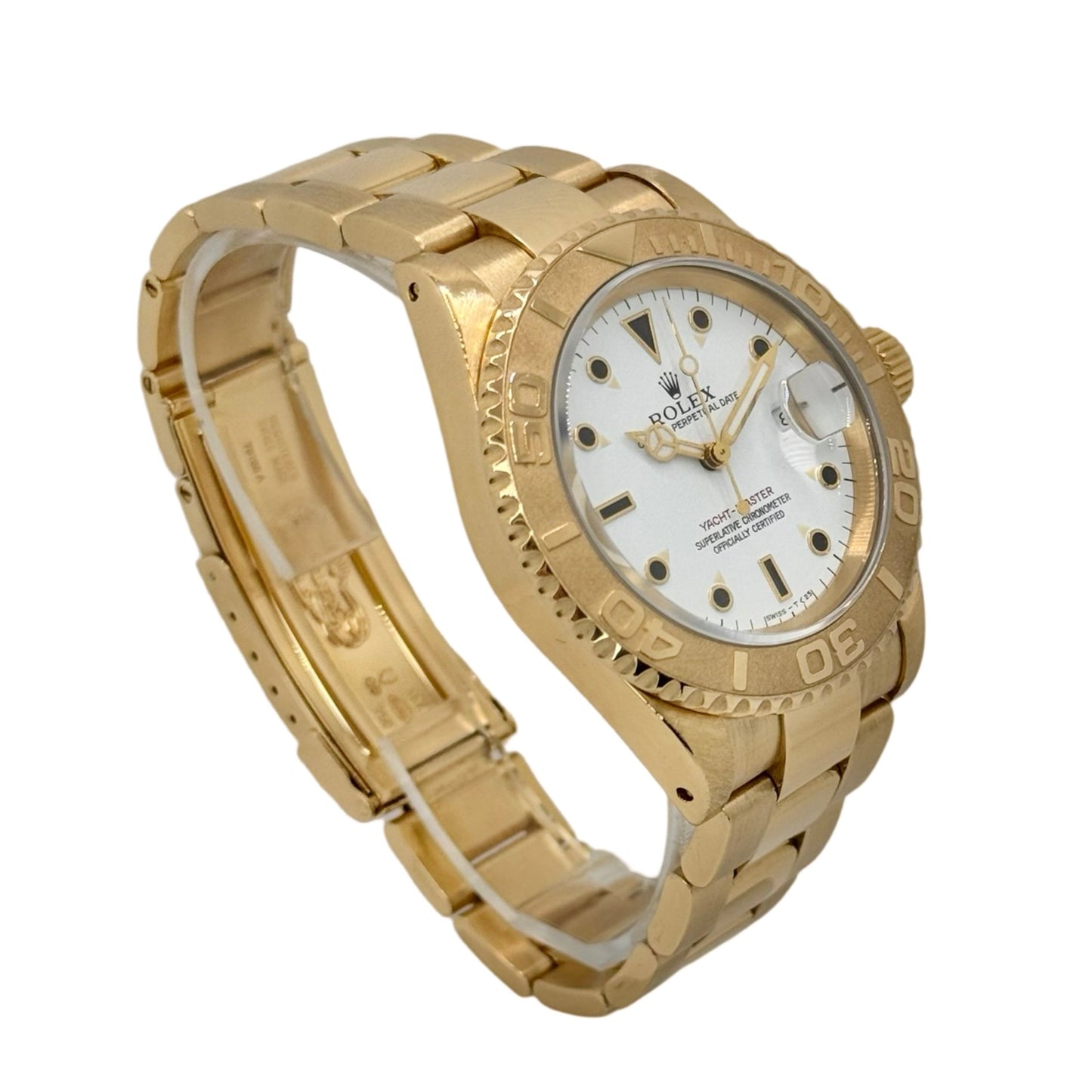 Rolex Yacht-Master 40mm 18K Yellow Gold White Dial 16628