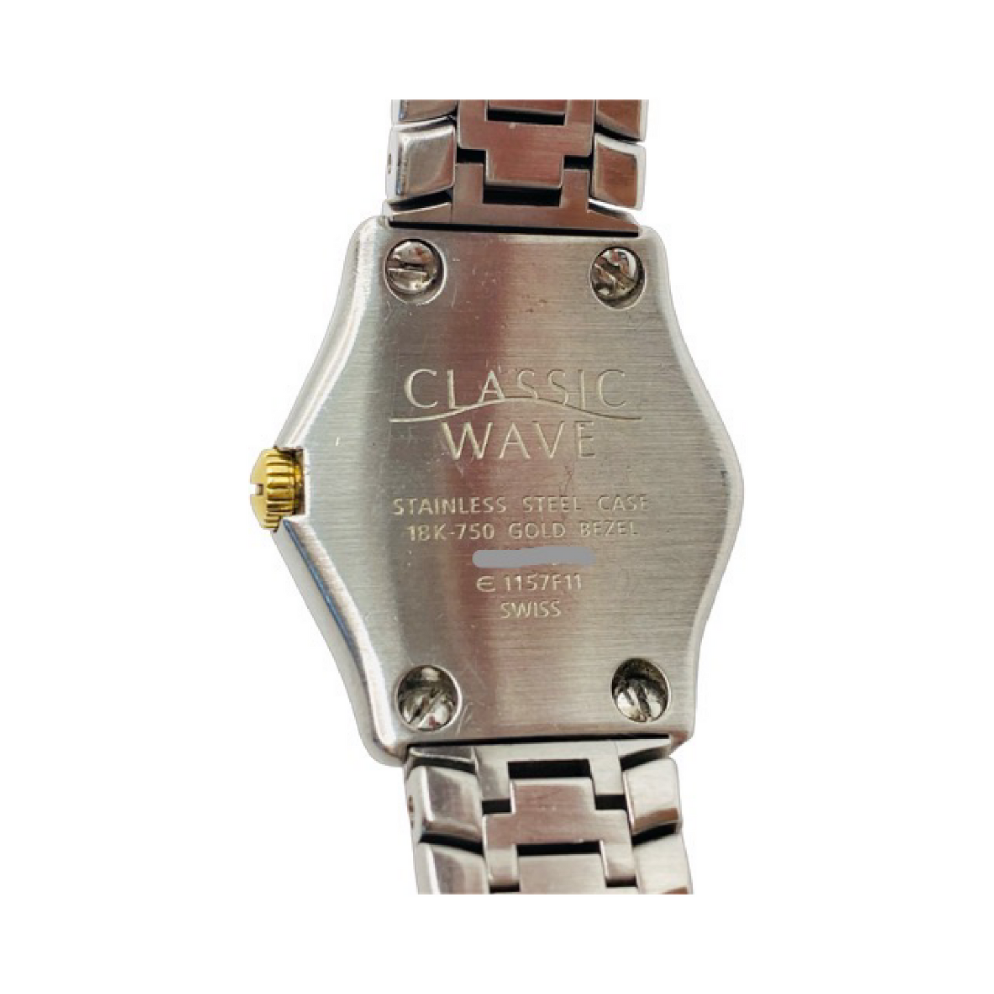Ebel Classic Wave 24mm Quartz Mini 18K/Steel Diamond Mother-of-Pearl Dial 1157F11