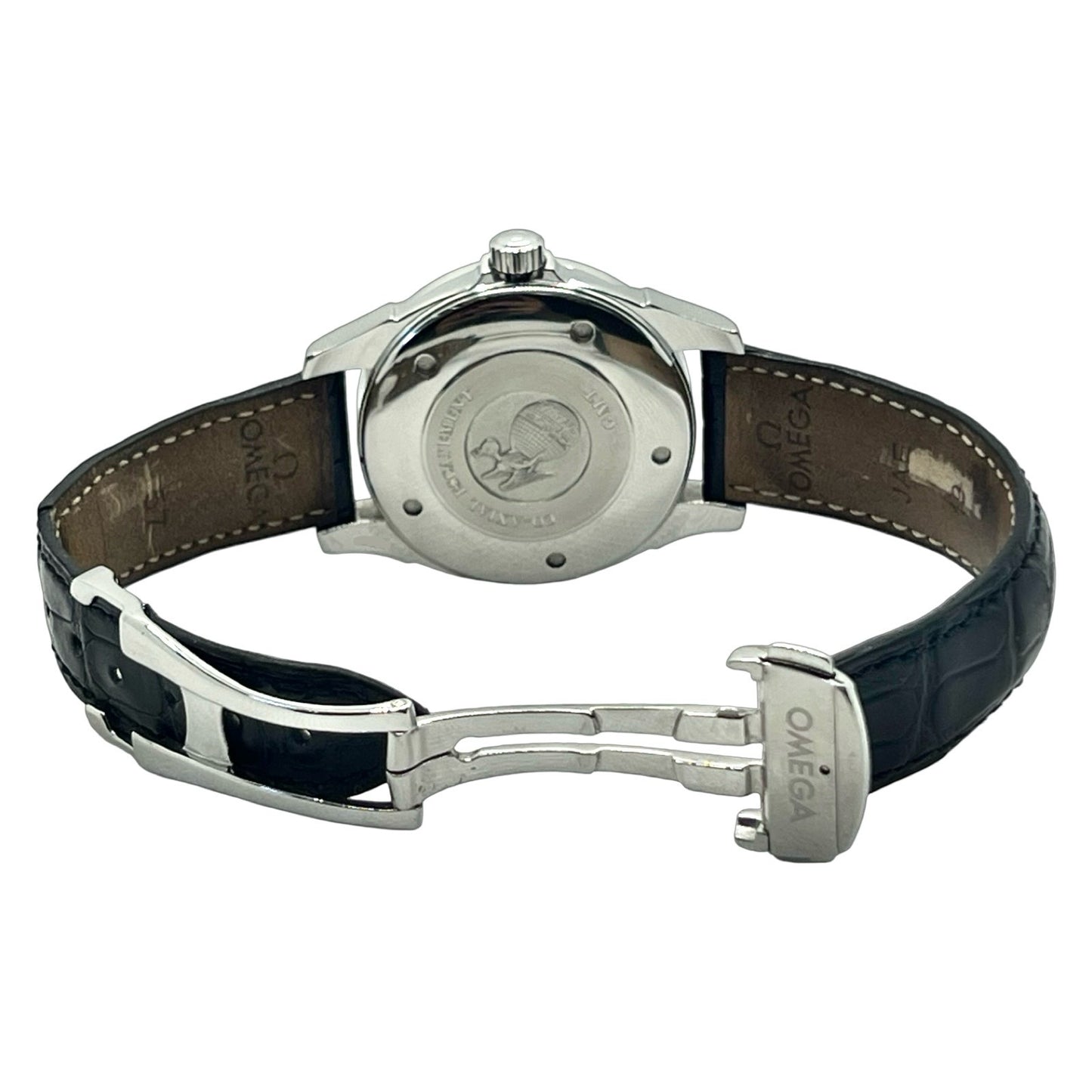Omega De Ville Automatic GMT Co-Axial Escapement Chronometer Grey Dial Black Strap 4833.41.31