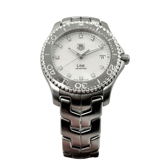 TAG Heuer Link Series Quartz Diamond Mother-of-Pearl Dial Stainless Steel Bracelet WJ1114.BA0575