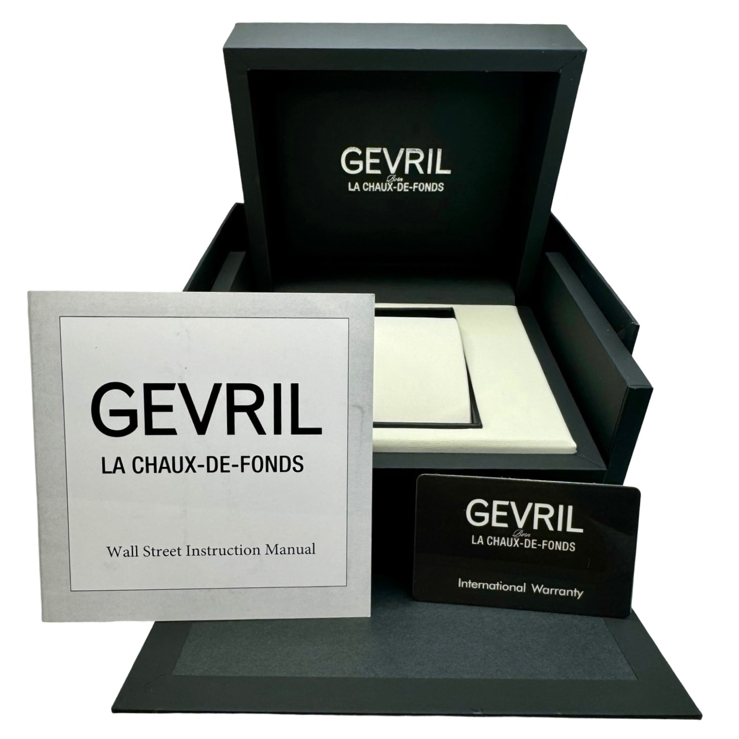 Gevril Wall Street Automatic Black Ceramic Bezel 4850B