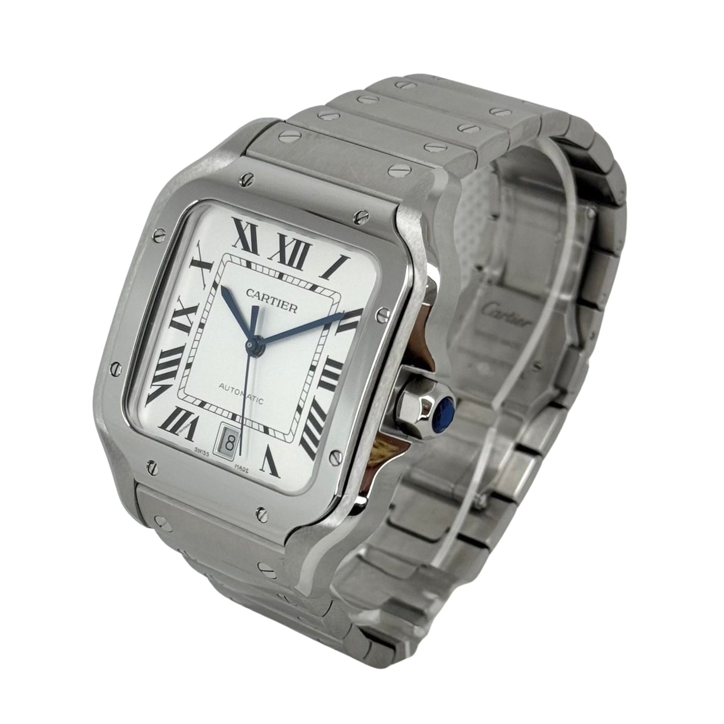 Cartier Santos XL Automatic Stainlesss Steel Silver Dial WSSA0018