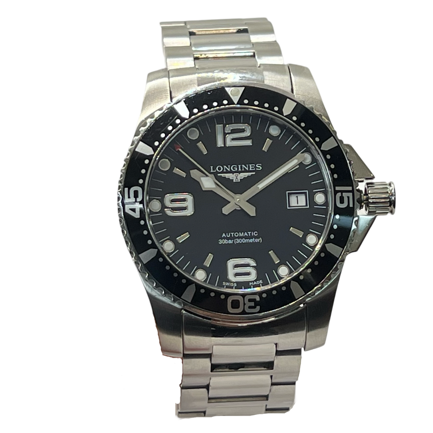 Longines Hydroconquest Black Dial 41mm Stainless Steel Bracelet L37424566