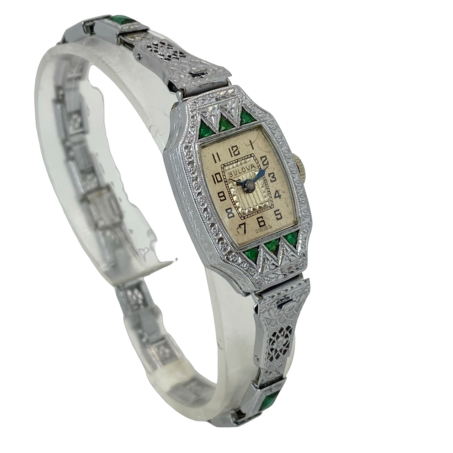 Bulova Vintage Miss Liberty Art Deco Manual Wind Watch