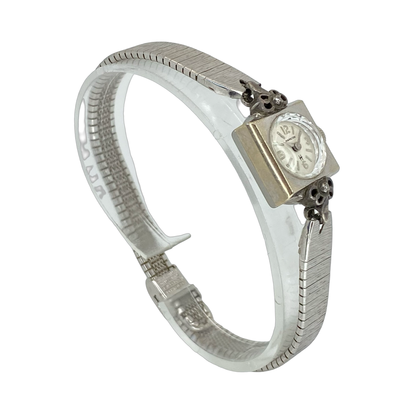 Vintage Hamilton Ladies Manual Wind 10K RGP Bezel Sterling Lugs Ref.26346