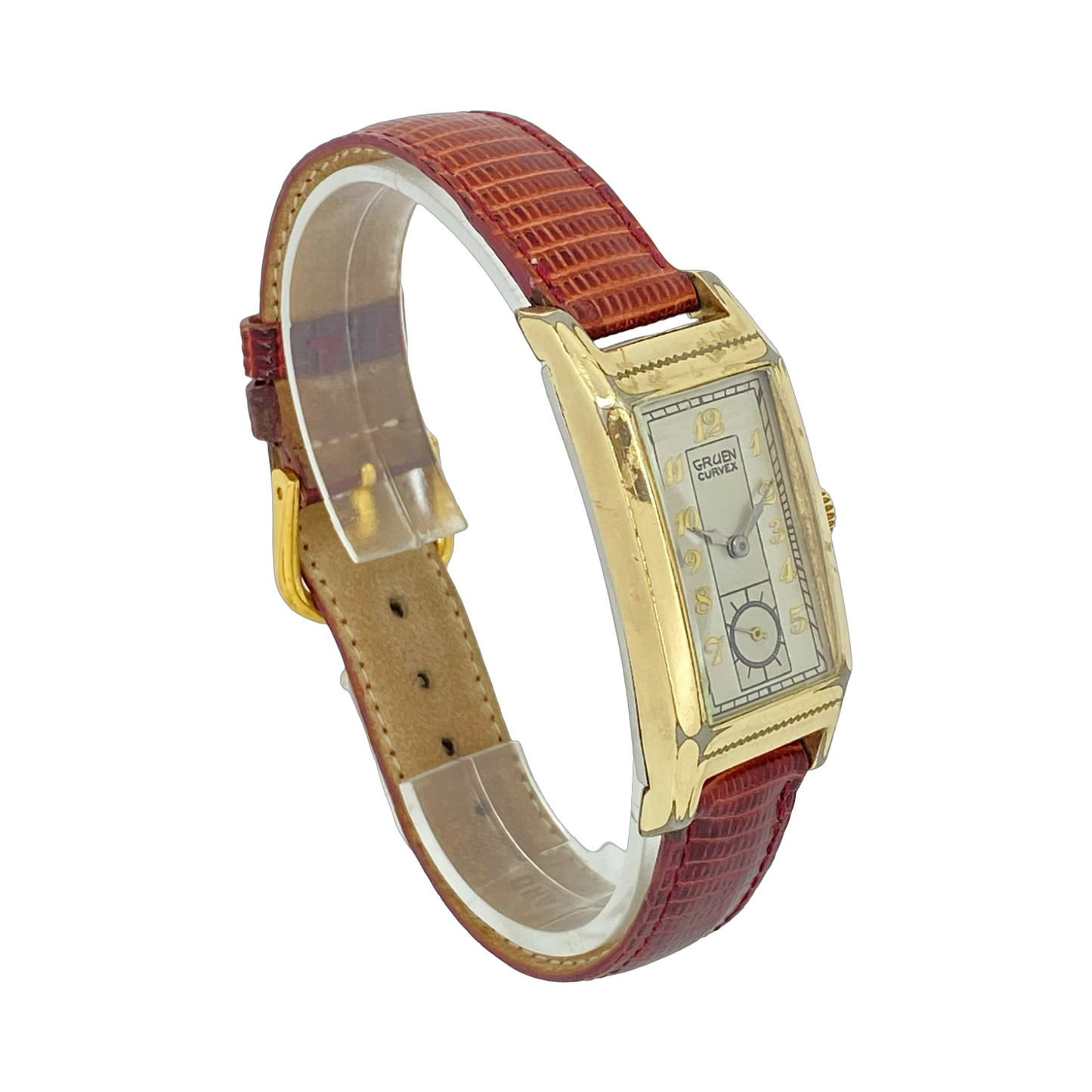 Gruen Curvex Guildite Base Metal Manual Wind