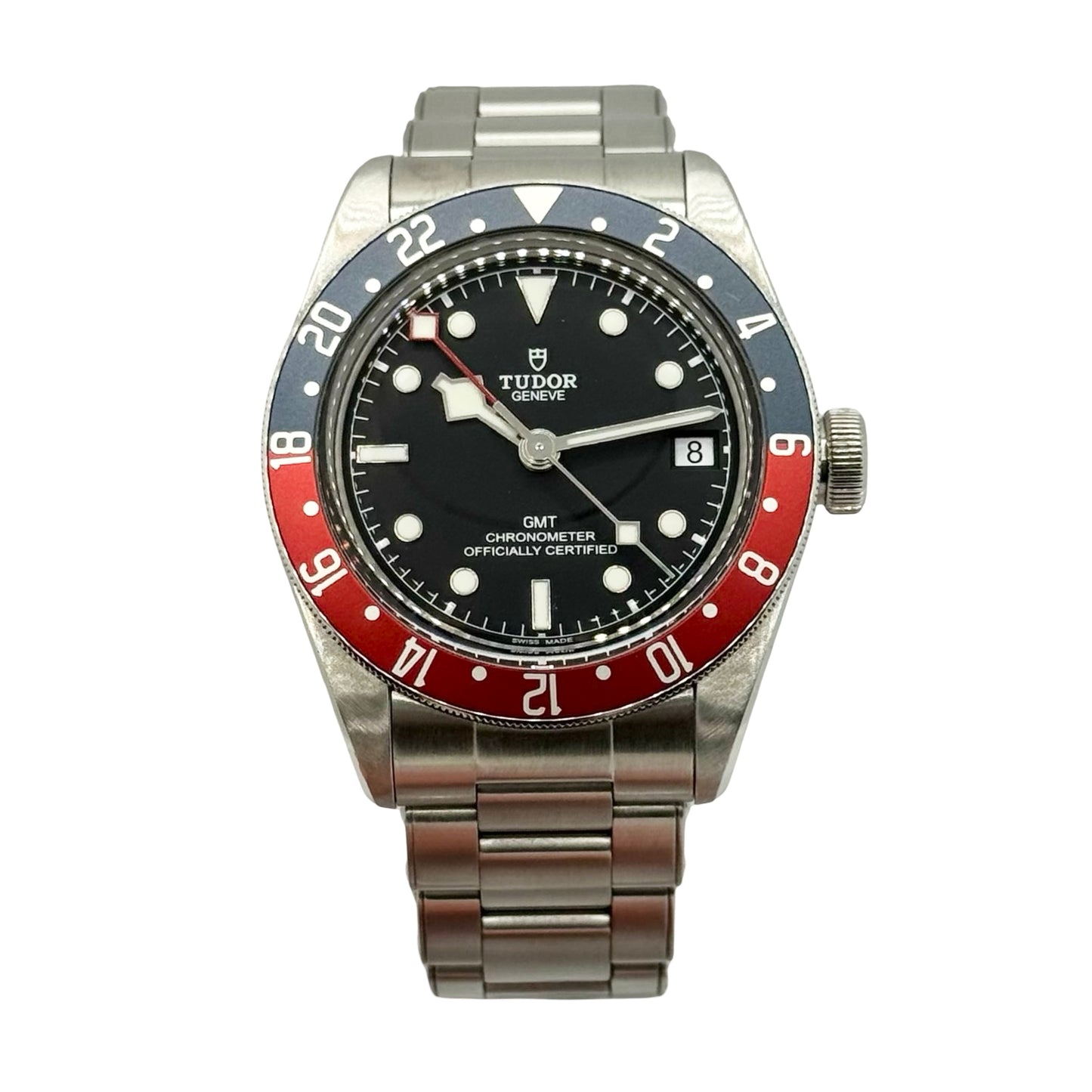 Tudor Black Bay GMT "Pepsi" Automatic 41mm Black Dial Stainless Steel Bracelet 79830RB