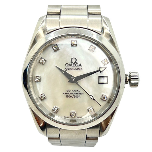 Omega Seamaster Co-Axial Aqua Terra Mother-of-Pearl Diamond Dial 2504.75.00